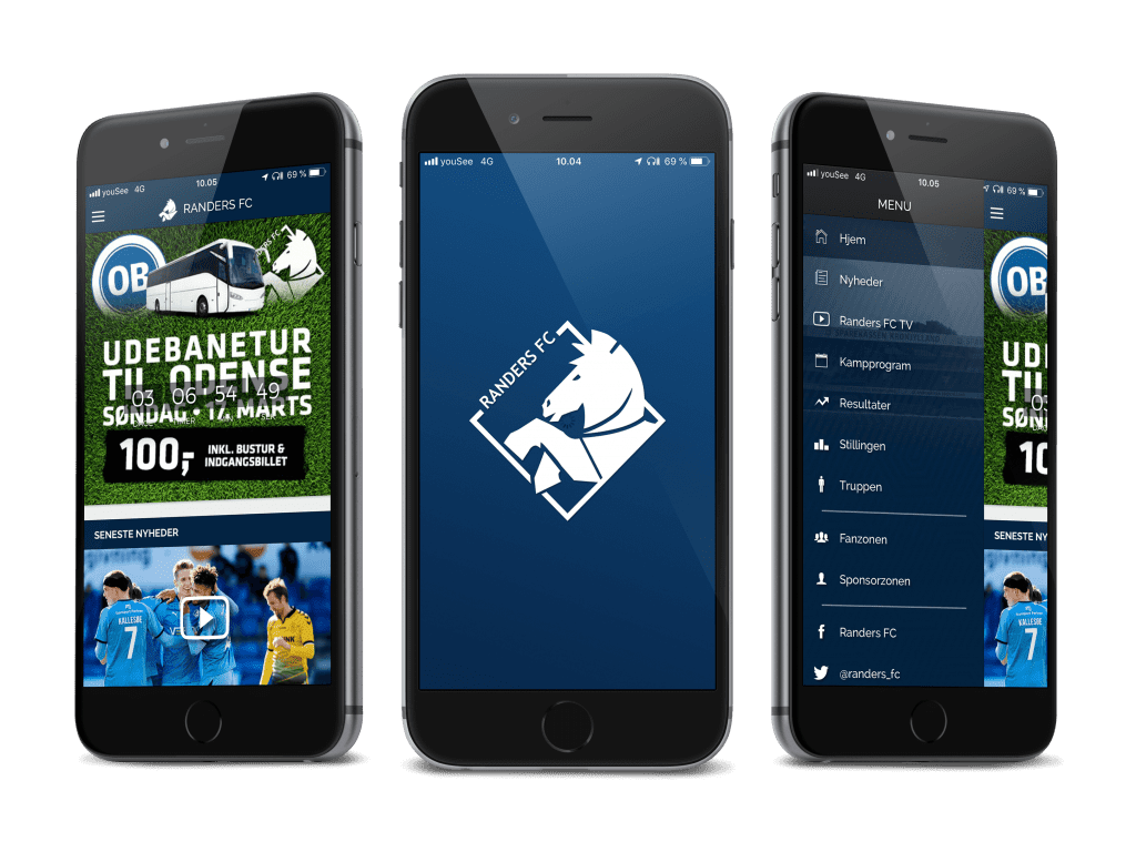 Randers FC app - app udvikling til sportsklubber