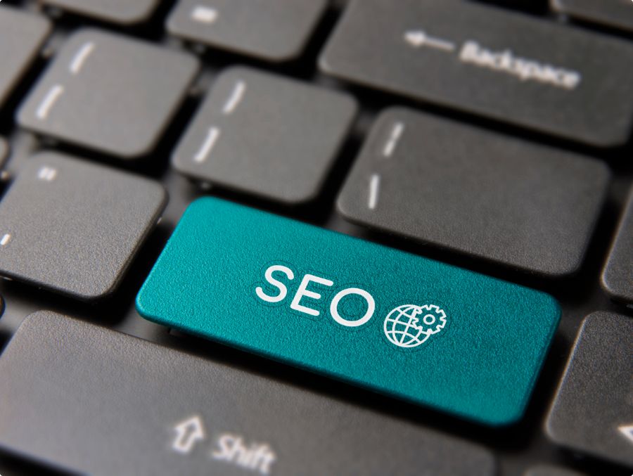 SEO knappen på tastatur