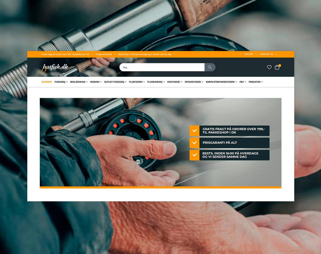 Case: Lystfisk bygget i Magento2
