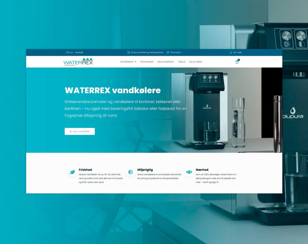 Case: Waterrex bygget i WordPress med WooCommerce