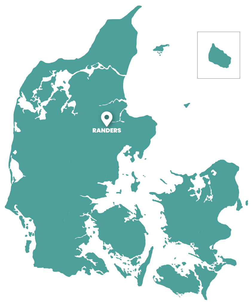 Landkort lokation Side-Walk Randers
